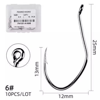 Крючок Рыболовный Крючок Крючок для Сома Pesca Живая Наживка Рыболовный Крючок Набор Рыболовные Крючки Морской Крючок Рыболовный Крючок С Бородкой 6