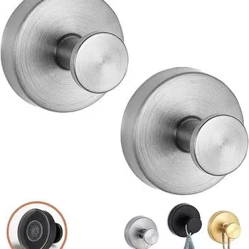 Крючок с присоской из нержавеющей стали, водонепроницаемый, настенный, без проколов, для кухни, ванной, настенная вешалка для полотенец и одежды серебряный