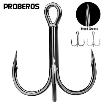 Приманка три крючка, крючки для приманки своими руками, модифицированный рыболовный крючок для морской рыбалки 10 шт./коробка 1# чёрный