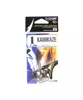 Крючок Sasame F-388 Kamikaze со смещенным прямым хвостовиком, размер 1 (4880)
