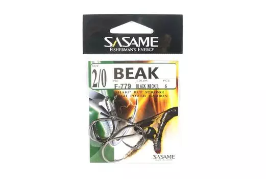 Крючок Sasame F-779 Beak Suicide со смещением, размер 2/0 (3731)