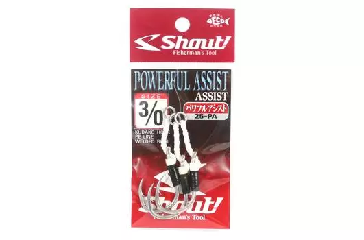 Крючок Shout 25-PA Power Assist Rigged, размер 3/0 (9305)