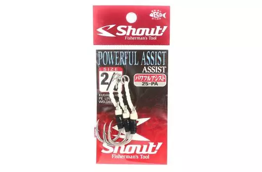 Крючок Shout 25-PA Power Assist Rigged, размер 2/0 (9206)