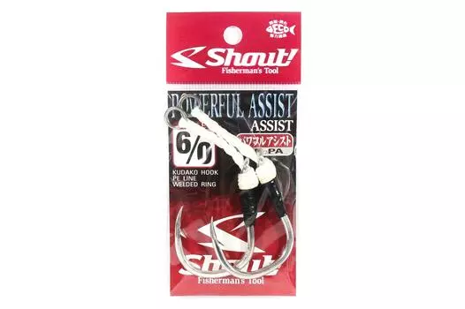 Крючок Shout 25-PA Power Assist Rigged, размер 6/0 (9602)