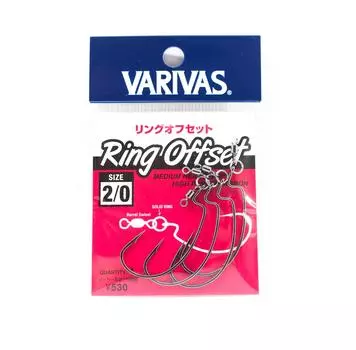 Крючок со смещением кольца Varivas размер 2/0 (2971)