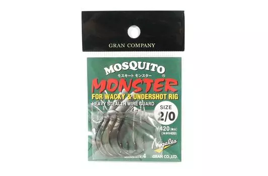 Крючок Varivas Mosquito Wacky Worm Class Monster Class, размер 2/0 (4137)