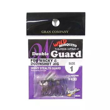 Крючок Varivas Wild Mosquito Wacky Worm с двойной защитой, размер 1 (2673)