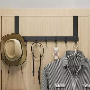 Крючок за дверью, настенная вешалка для одежды, полка для хранения, не требующая пробивки отверстий, крючки для задней двери, алюминиевые вешалки для одежды