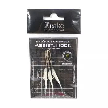 Крючок Zeake Assist для одинарной рыбьей кожи SLJ, 3 шт. в упаковке S (Размер 6) (1977)