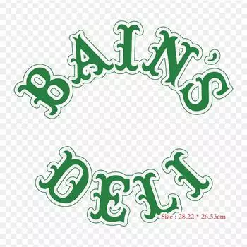 Circle Delicatessen Bain S Deli Термотрансферная виниловая наклейка-патч для одежды DIY аппликации Стираемые патчи