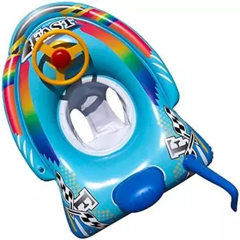 Круг для плавания, сиденье для плавания, детский плавательный круг с ручкой-рулем, обручи для плавания, детский тренажер для плавания, лодка для детей от 1 до 5 лет 75*52*25cm