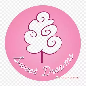 Круг Espectacle Сценография Железо на теплопередаче Печать Виниловые патчи Наклейка для одежды DIY Аппликации Моющиеся пластыри