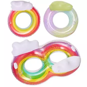 Круг надувной для плавания 1/2 человек с подстаканником для взрослых # Style 2