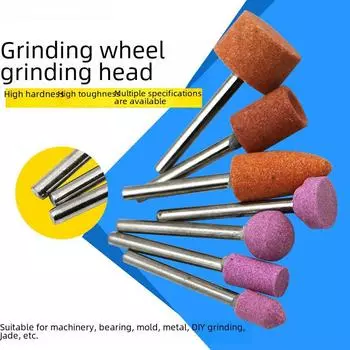 Круг шлифовальный и полировальный Mini Flint 3 мм из корунда для резьбы по вэньваню, керамике и нефриту Cylindrical, 3*6MM