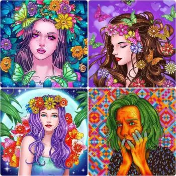 Круглая Алмазная картина «сделай сам», вышивка крестом, ремесленная мозаика, Алмазная вышивка, мозаичный узор, украшения для дома Full Round 20x20CM