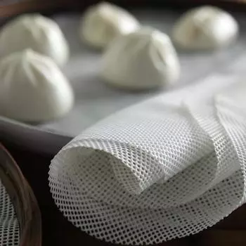 Круглая антипригарная силиконовая сетчатая ткань, вкладыши для выпечки, коврик для пароварки, коврик для пельменей и булочек A:28cm