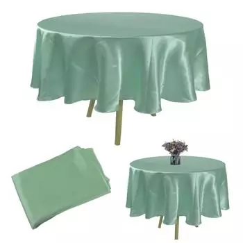 Круглая атласная скатерть, атласная скатерть, накладки для свадебной вечеринки, декор для дня рождения, Рождества, ресторана, обеденного кофейного столика, крышка 180CM-70.86INCH фиолетовый