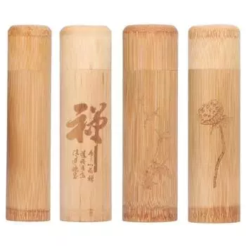 Круглая бамбуковая банка для чая, переносной контейнер для хранения, держатель для чая, кофейных зерен, орехов, дома, офиса, бамбуковая банка для чая