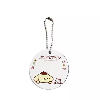 Круглая бирка с именем Pom Pom Purin [SANRIO] PN-LT081 PN-LT082 PN-LT083 (белый)