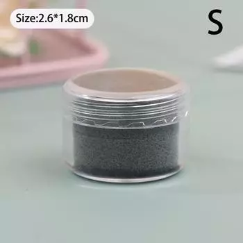 Круглая цветная драгоценная камень голый камень кольцо дисплей коробка для хранения с прозрачной пластиковой вращающейся крышкой разные размеры губка протектор S чёрный