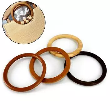 Круглая деревянная ручка ручной работы Ручка для сумки Аксессуар для сумки Деревянная ручка с корнем Деревянная круглая ручка Экологическая