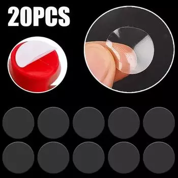 Круглая двухсторонняя самоклеящаяся лента, прозрачная, не оставляющая следов, автомобильная подвеска, фиксированная лента, нано-круглые точки, высокоадгезионные автомобильные наклейки