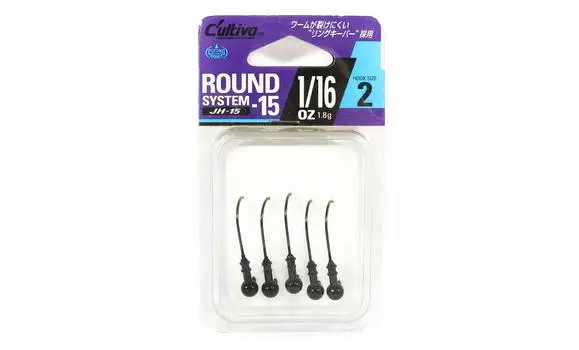 Круглая джиг-головка Owner JH-15, 1/16 унции, размер 2 (3267)