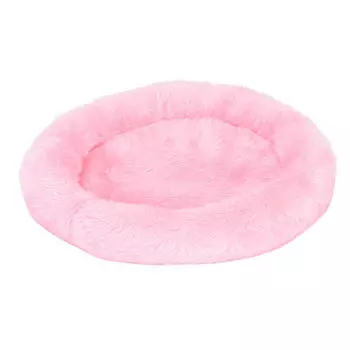 Круглая флисовая лежанка для домашних грызунов S розовый