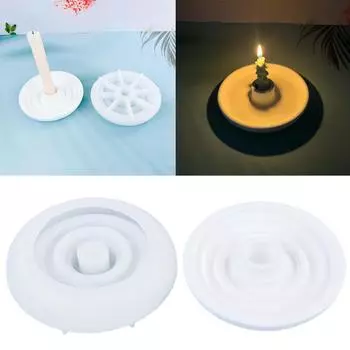 Круглая форма для свечей, несколько реплик, красивые круглые подсвечники, гипсовая форма для крафта для энтузиастов Y-проекта