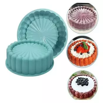 Круглая форма для выпечки муссового торта «Подсолнух» из термостойкого силикона для приготовления домашних тортов, кухонные принадлежности для выпечки