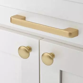 Круглая фурнитура для шкафа, дверная ручка для ящика, ручки для ящиков, ручки для мебели чёрный