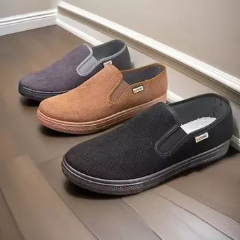 Круглая головка, новые весенние и осенние туфли из ткани Old Beijing, мужская повседневная обувь для людей среднего и пожилого возраста, повседневная мужская летняя черная рабочая обувь 39