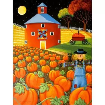 Круглая картина Diy Diamond Painting Cross Stitch Craft 5D Diamond Mosaic Вышивка Пейзаж Животные Стразы Мозаика Подарок Домашний Декор Стены Full Round 20x30CM