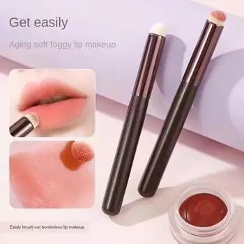 Круглая кисть для губ Кисть для помады Кисть для размазывания губ Многофункциональная кисть для консилера Пуля Кисть для губ Портативная кисть для макияжа Студенческий инструмент для макияжа Lip Brush