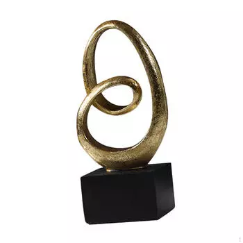 Круглая кольцевая статуэтка из смолы, художественное произведение, подарок для коллекции домашнего декора, настольное украшение Style A