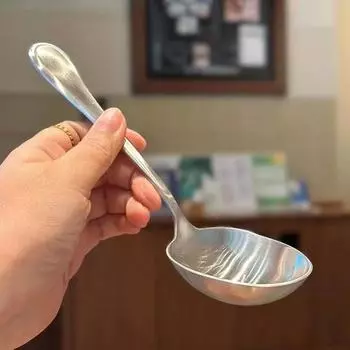 Круглая ложка из нержавеющей стали, сетка, красная, золотистая, для ужина, с длинной ручкой, десертные ложки для перемешивания, кухонные аксессуары, гаджеты