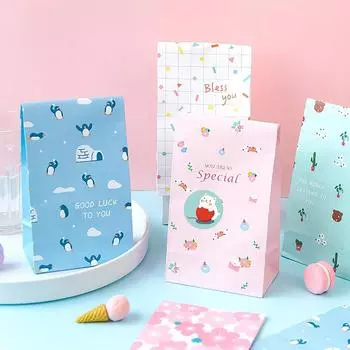 Круглая мультяшная этикетка с изображением животных, милая наклейка с изображением кота