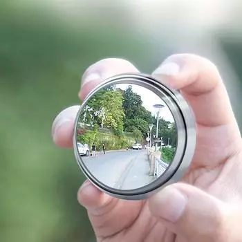 Круглая наклейка на зеркало заднего вида HD с обзором на 360° и функцией помощи при движении задним ходом