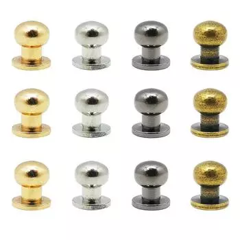 Круглая обувь с головой монаха, аксессуары для головы, соска, заклепки, сумки для ногтей, различные характеристики, сделай сам 6x4mm