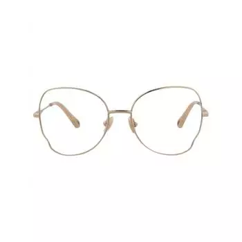 Круглая оправа Chlo Metal Optical Frames Gold Gold Transparent One Size