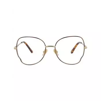 Круглая оправа Chlo Metal Optical Frames Havana Gold Transparent One Size