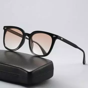 Круглая оправа для ногтей из риса, корейская версия, солнцезащитные очки в стиле ретро Xiaohongshu, модные трендовые уличные солнцезащитные очки в одном стиле