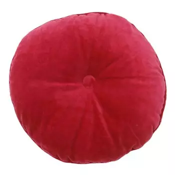 Круглая оттоманка на открытом воздухе, пуф, декоративная подушка, подушка на заднее сиденье, малиново-красный- 15 15 Diameter