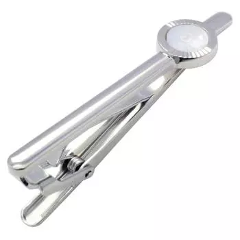 круглая перламутровая булавка для галстука mila schon se-ms011 серебряный