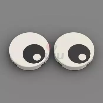 Круглая плитка Глаз Ресница Зрачок Узор с принтом Строительные блоки Насыпью Аксессуар Кирпичики MOC Модель Игрушки Совместимые с 98138 14769