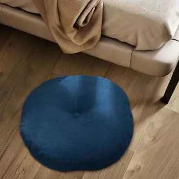 Круглая подушка для релаксации и комфорта синий