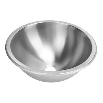 Круглая раковина для кухни кемпера, раковина для ванной из нержавеющей стали 304, большая емкость 12 дюймов, 40 мм, канализационный выход для лодки, кемпера, кемпера серый