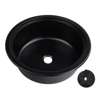 Круглая раковина из нержавеющей стали 304 размером 11,81 x 4,72 дюйма, устойчивая к ржавчине, простая в уходе, для ванной комнаты, умывальник для рук