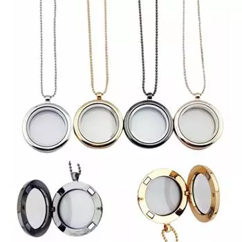 Круглая рамка ожерелье магнитная пряжка круглая цепочка с бусинами гладкая магнитная пряжка аксессуары может открыть цепочку для свитера Rahmen 3cm