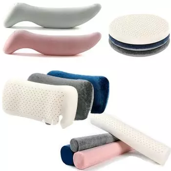 Круглая S-образная Таиландская подушка из натурального латекса для бойфренда, подушки для шеи, ягодицы, подушка для сиденья, расслабляющая подушка для сна на боку для беременных